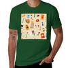 Tools and Materials for Creativity and Painting Seamless Pattern TShirt Cotton Graphic Tees Anime T Shirts for Men Cotton