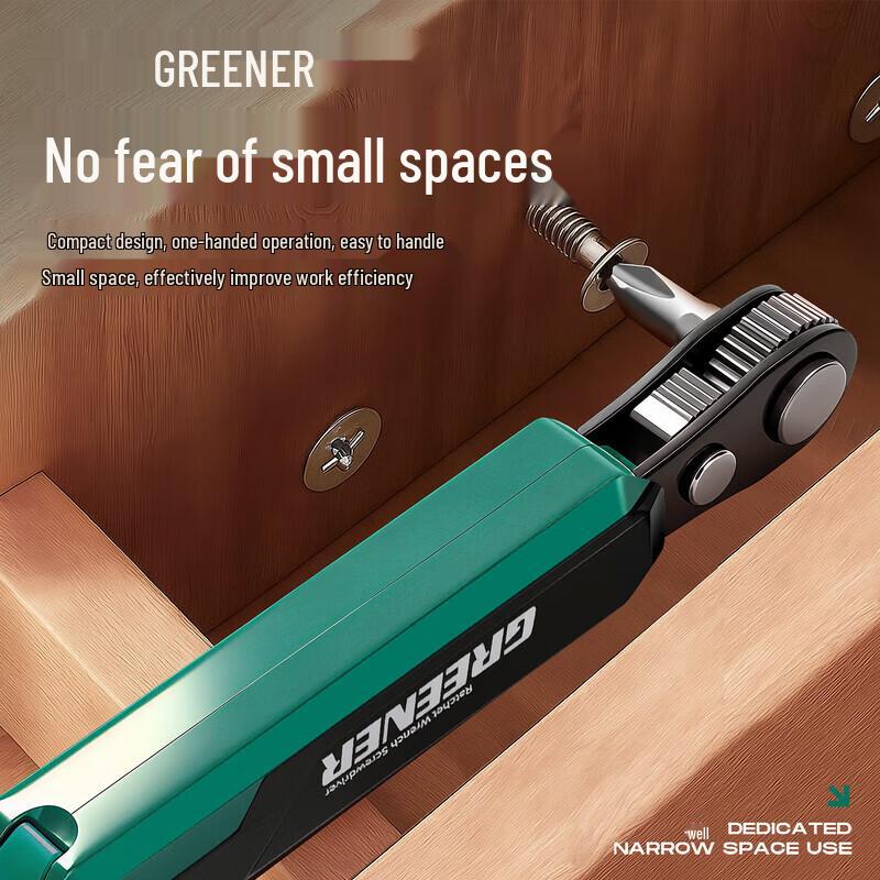 Greener Reversible Ratchet Screwdriver Sets