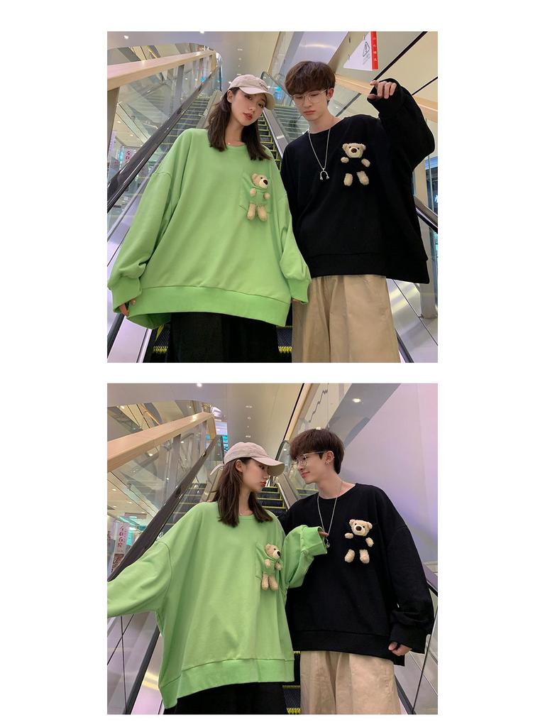 Men's Autumn Trend Little Bear Jacket: Niche Design, 2022 Pullover Style, Ideal for Couples and Students