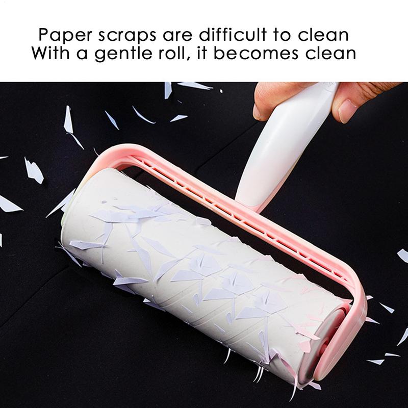 Sticky Roller Pet Hair Lint Roller Ergonomic Handheld Debris Remover With Adhesive Sheets For Clothes Laundry Furniture Bed Car