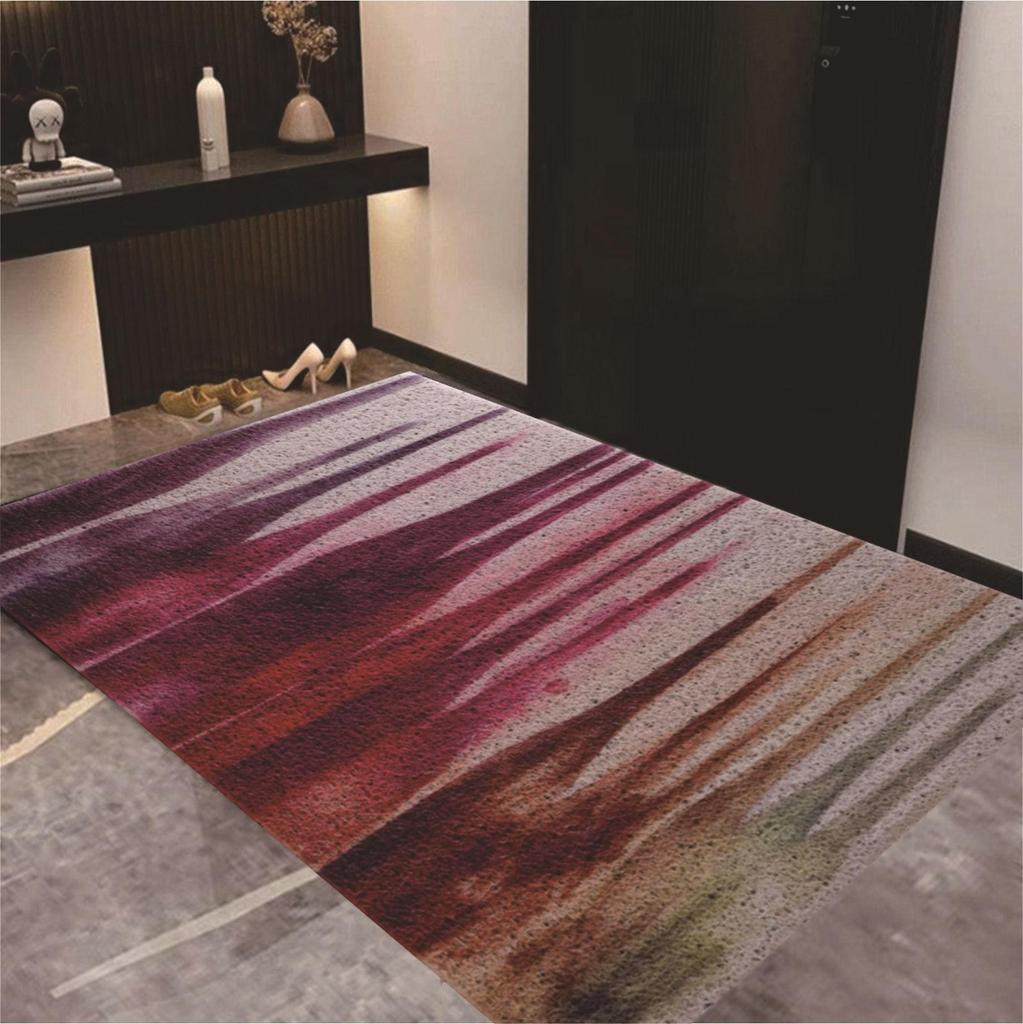 American Style Door Mat - Cuttable, Dirt-Resistant Silk Loop for Entrance & Hallway, Easy to Clean Foot Mat