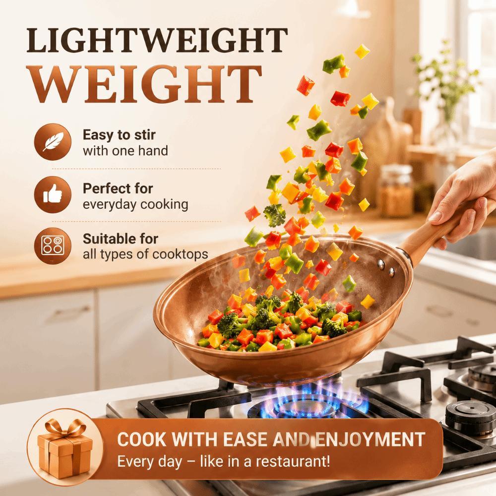 32cm Steaming Frying Pan Soup Pot Non Stick Gas Stove Pot Micro Pressure Steamer Wok Kitchen