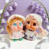 For Doll Clothes Handmade Bonnet Retro Floral Dress Cartoon Toy Cute and Fashionable Style Polyester/Cotton 14+ Years