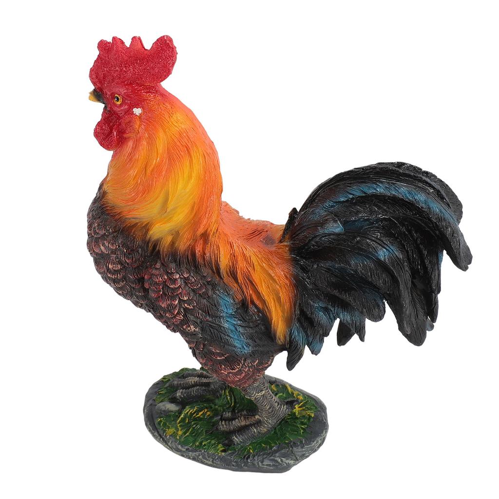 Chicken Figurine Resin Chicken Statue Garden Ornament Farm Animals Collection for Outdoor Backyard Patio Lawn Decoration