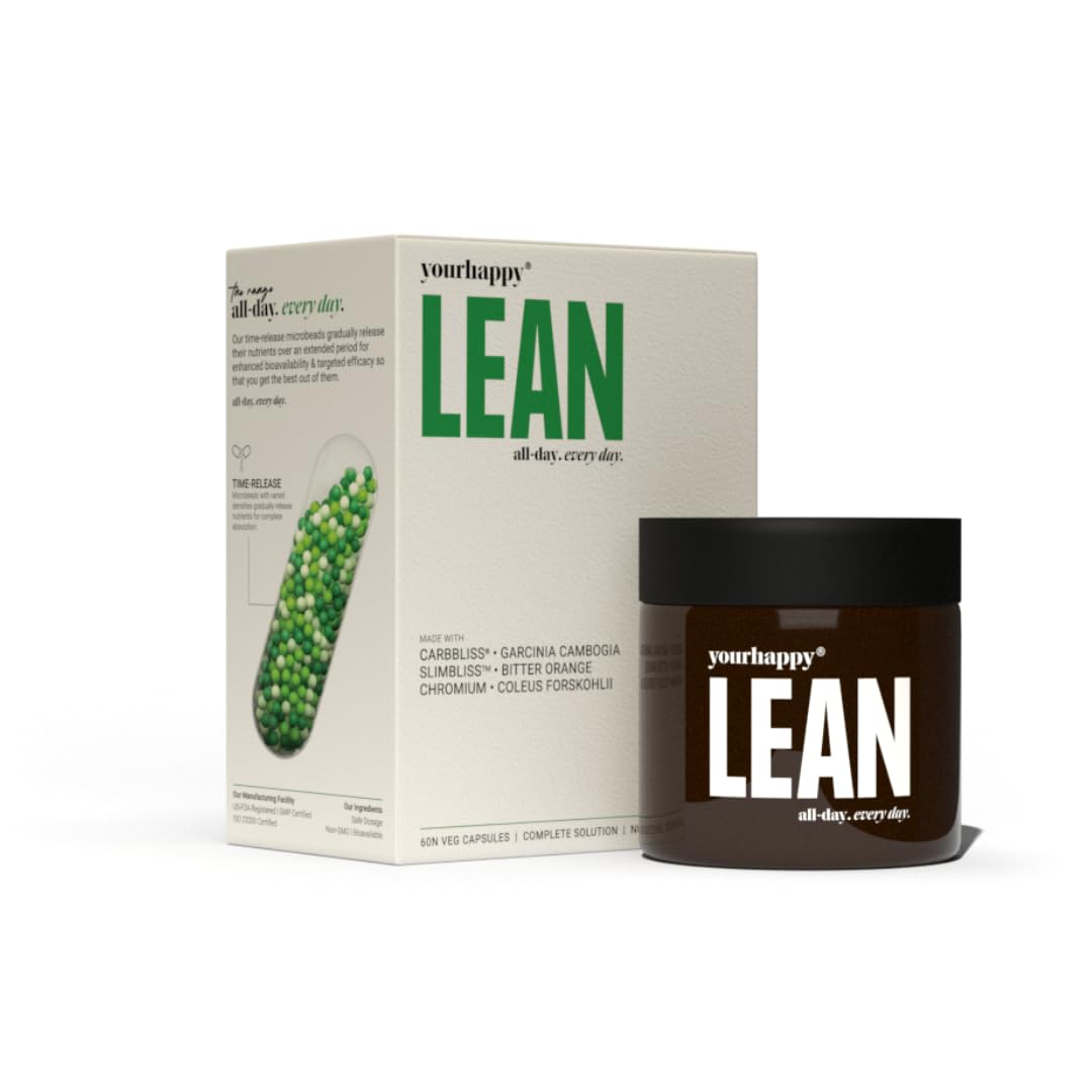 

YourHappyLife Lean Capsules | Advanced Weight Management Supplement for Men & Women | 60 Capsules,