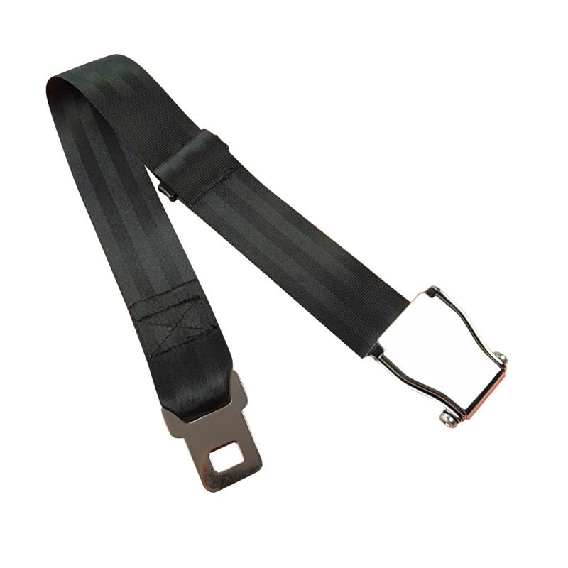 Two-point Airplane Seat Belt Extender 7-35 Inches Adjustable Telescopic Seatbelt Buckle For Fat