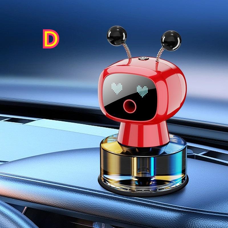 Smart Rechargeable Car Air Freshener, Automatic Aromatherapy Diffuser With Robotic Design Auto-Spray&Ignition Sensing Car Decor