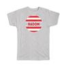 Gift T-Shirt : Radom Poland Polish Distressed Retro Expat Vintage Flag Geometric