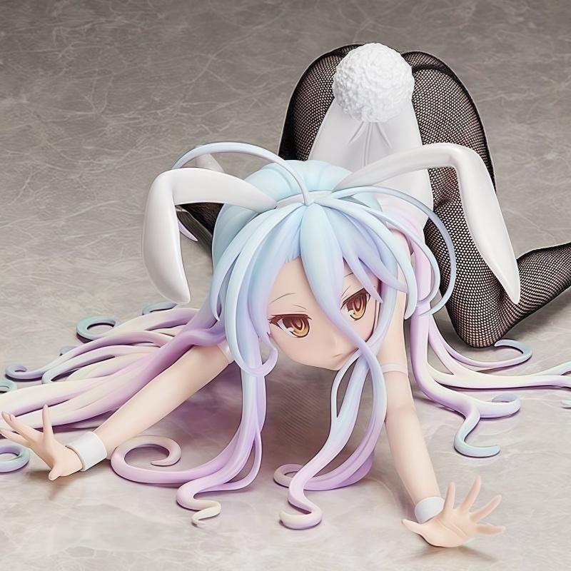 

New In Stock Shiro Figure Anime No Game Life Bunny Girl Cute Kneeling Posture Desktop Golf Model Toy Gift Kid Friendly Entertaining Fun Play Safe No bos