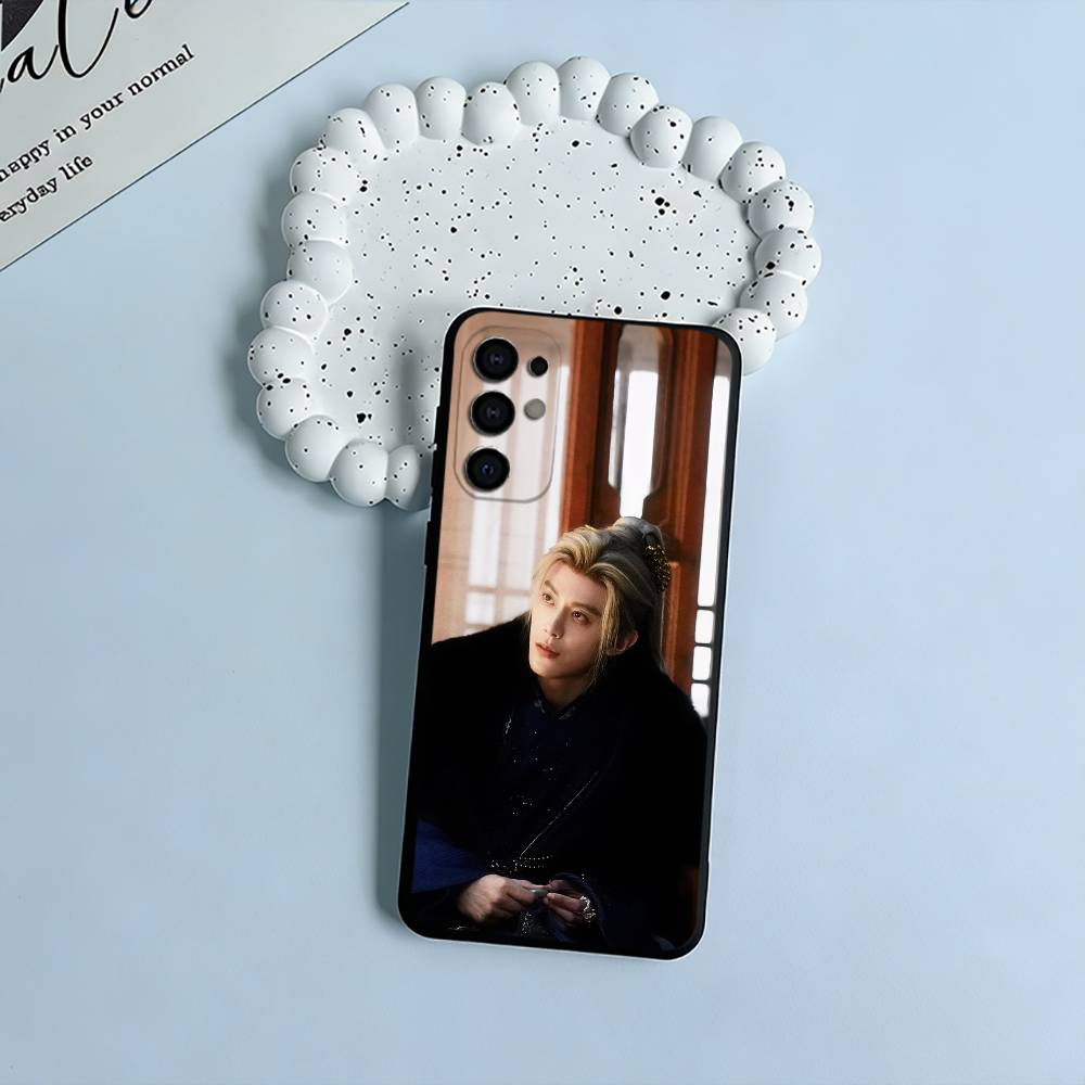 Chasing Jade - Sui Yuanhuai Black Soft Silicone Phone Case for Samsung S25, S24, S21, S22, S23, S30, Ultra, S20, Plus, FE, Lite