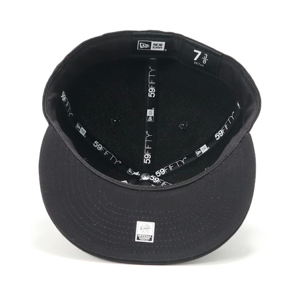 Cap Nippon Professional Baseball Hat Saitama Seibu Lions 7 5950 NPB SEILIO 25J [New Era] 5/8 BLK/MTGLD