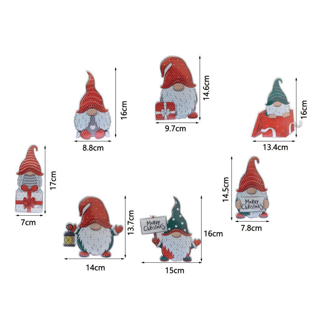 Christmas Car Decor Reflective Santa Stickers for a Festive Atmosphere