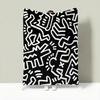 Artysta K-Keith Haring Koc Rzutowy Lekki 240g Koc Flanelowy Miękki Przyjazny dla Skóry na Letnie Chłodzenie