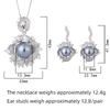 New Fashionable Women's Light Luxury Design Pendant Set Simulation Pearl Earnail Set Holiday Gift Party