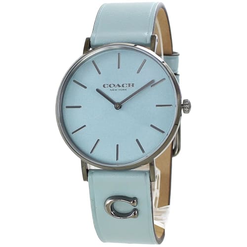 Coach watch for men and women with a unisex blue leather strap (14503923)