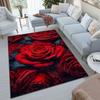Elegant Pink Roses Garden Art Carpet Is Suitable For Living Room And Bedroom Doormats Office Balcony Decorative Carpet A5