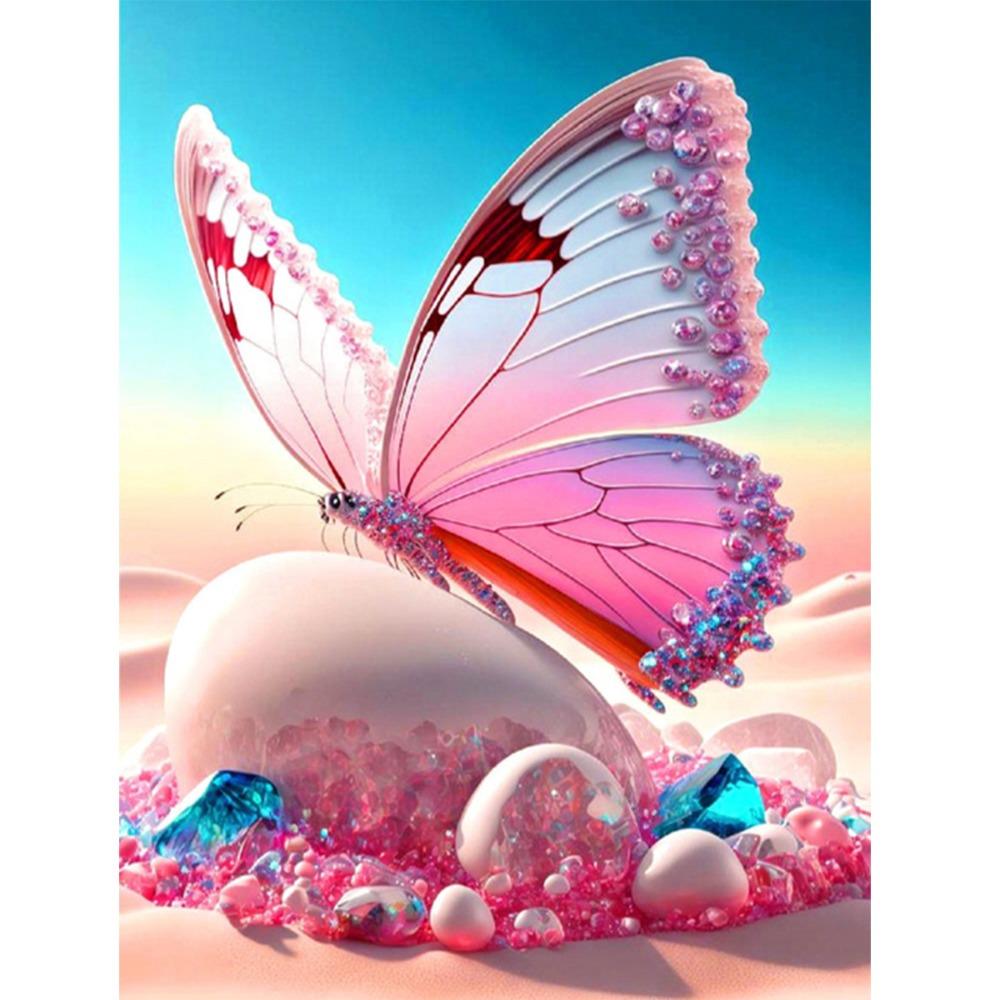 5D Diamond Painting, Peony Flower Sticker Diamond Cross Stitch Decorative Painting