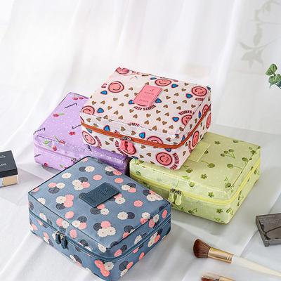 Portable Travel Makeup Bag Waterproof Multi Compartment Multifunctional Cosmetic Make Up Toiletry Organizer for Women and Girls