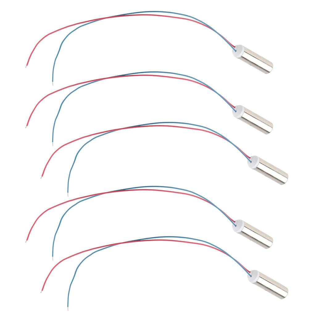 5Pcs 14500rpm Waterproof Cylindrical Micro Coreless Vibration Motor for Massager