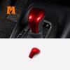 Wood Grain Carbon Red For Suzuki Swace -2022 Accessories Car Gear Shift Lever Knob Handle Decoration Protector Sticker Cover
