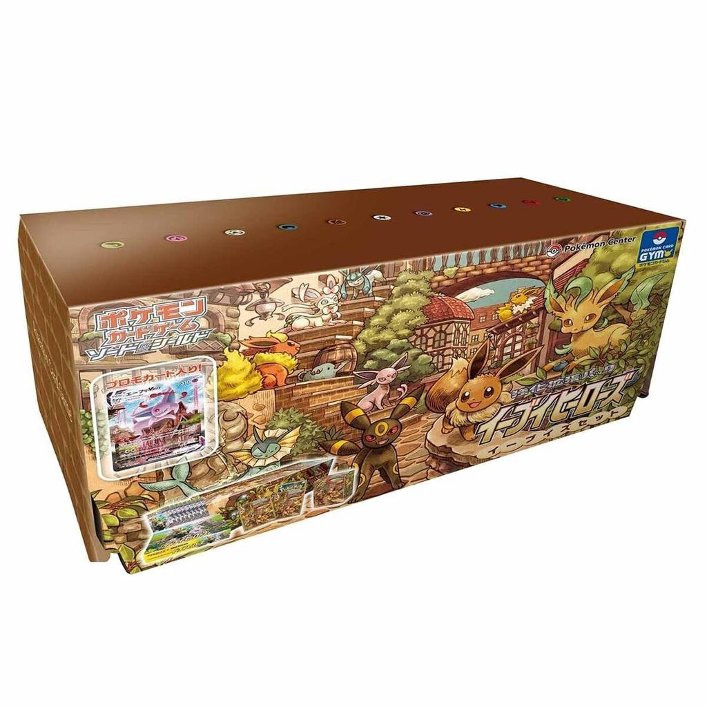 CardGame Pokemon Trading Card Game Eevee Heroes Eevee Sett 2 forsterkede utvidelsesbokser Begrenset salgsfremmende forsyningssett (japansk)