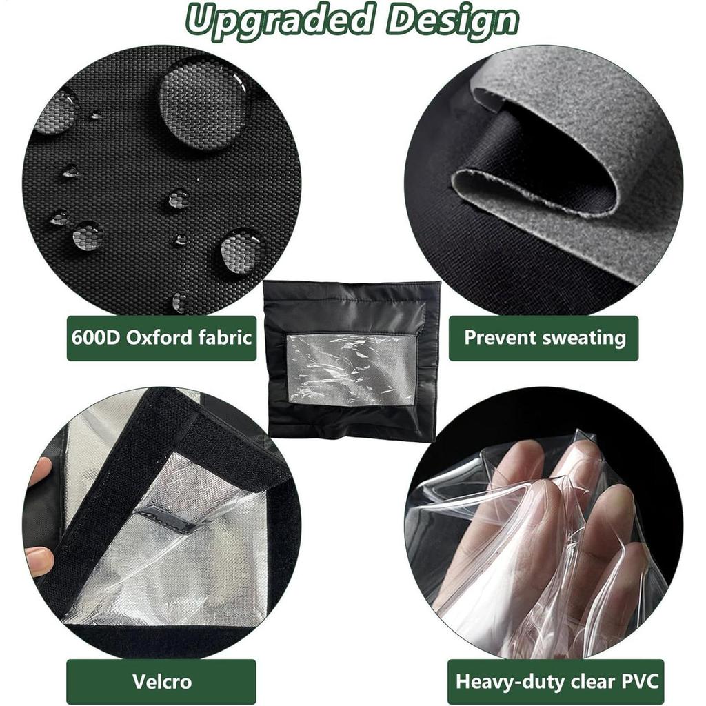 Hose Irrigation Timer Cover Weather-Resistant Protector Clear Front Window Anti Freeze Visible Sleeve For Outdoor Garden Lawn