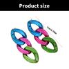 Elegant Candy Color Chain Earrings Stylish Chain Earrings Dangle Earring In Assorted Color For Fashion Enthusiasts
