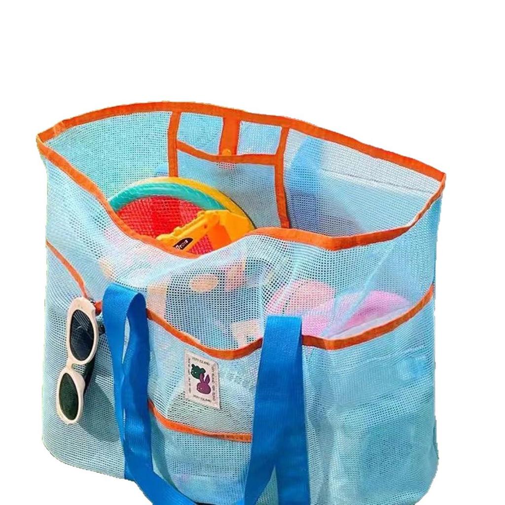 VIP Große Kapazität Koreanische Strandtasche - Tragbare Mesh-Umhängetasche für Fitnessstudio, Schwimmen und Outdoor