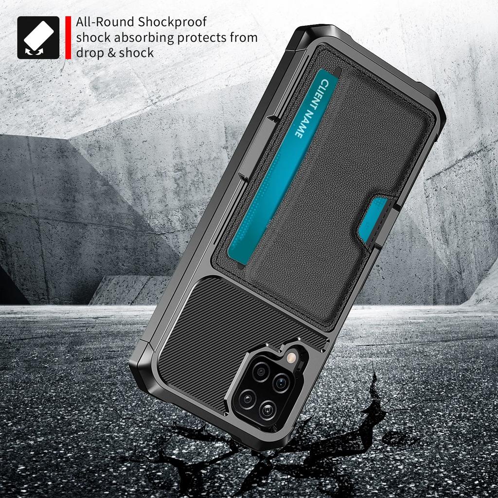 Anti-Knock Leather Card Holder Case for Samsung Galaxy A55 A15 A35 A54 A34 A14 S24 Ultra S23 Plus 5G S22 S21 FE S20 Ultra Cases