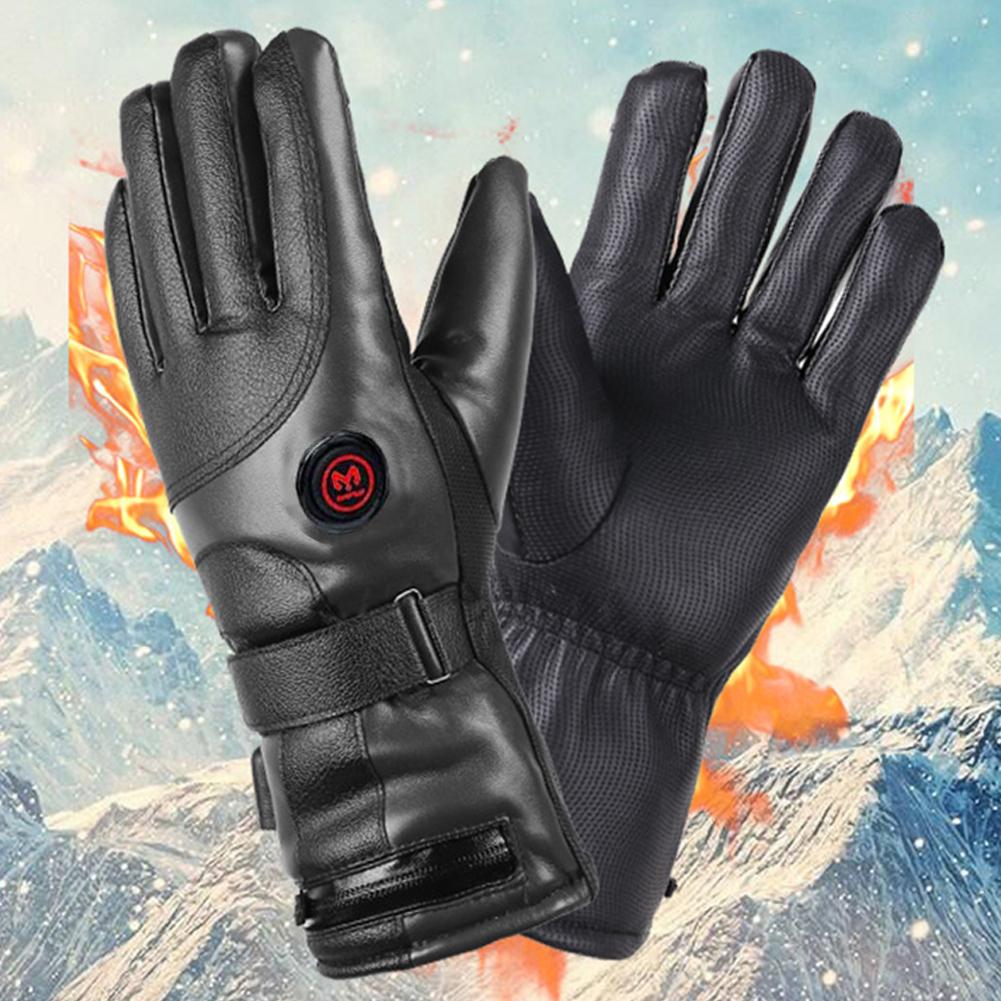Rechargeable Electric Winter Gloves Thermal Touchscreen Gloves (No Battery) Heating Gloves for Outdoor Cycling Skiing Hiking
