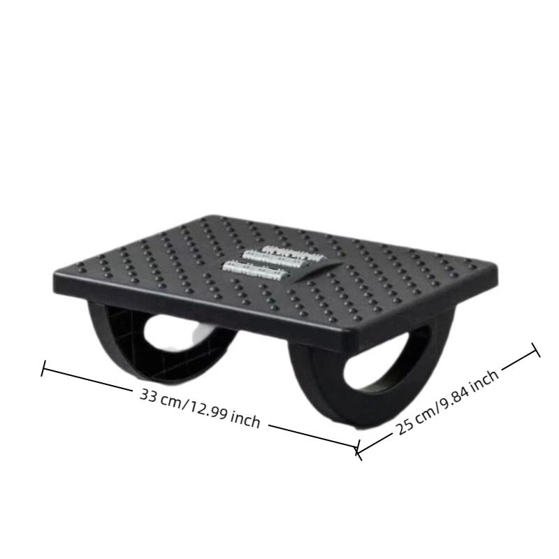 Ergonomic Portability Foot Rest Under Desk Footrest Foot Stool With Massage Rollers Non Slip Support Foot Rest For Home Office