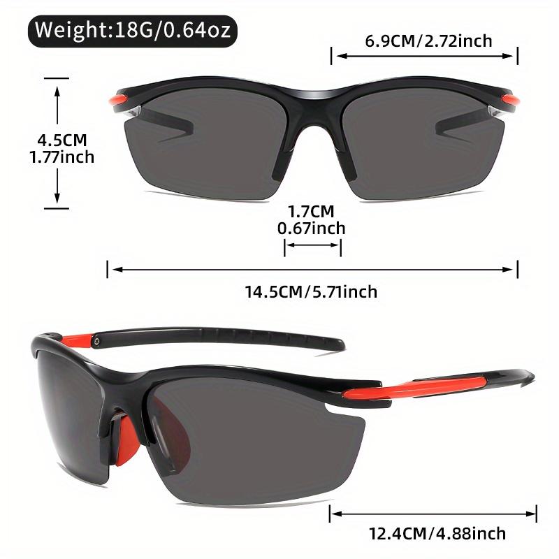 Polariserade Sportmode Solglasögon Halvram Hållbart PC-material TAC-linser för Förbättrad Klarhet Ideala för Utomhusaktiviteter