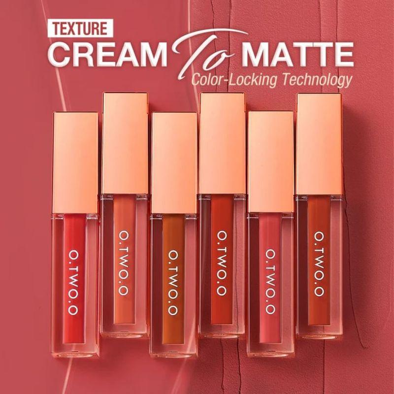 O.TWO.O - Matte Lock Color Lip Glaze Set - 3Types