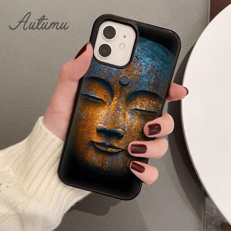 Buddha Phone Case for iPhone 11 12 13 14 Pro Max Mini X XR XS SE 2020 5 6S 7 8 Plus Samsung Galaxy S21 S22 Cover Shell