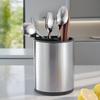 Large Capacity Kitchen Utensil Holder Stainless Steel Anti-rust Soap Liquid Storage Rack Filterable Water Removable