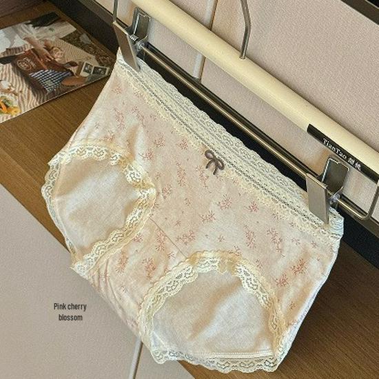 Pastoral Floral Print Pure Cotton Women's Panties - 2025 Comfortable, Breathable Triangle Style
