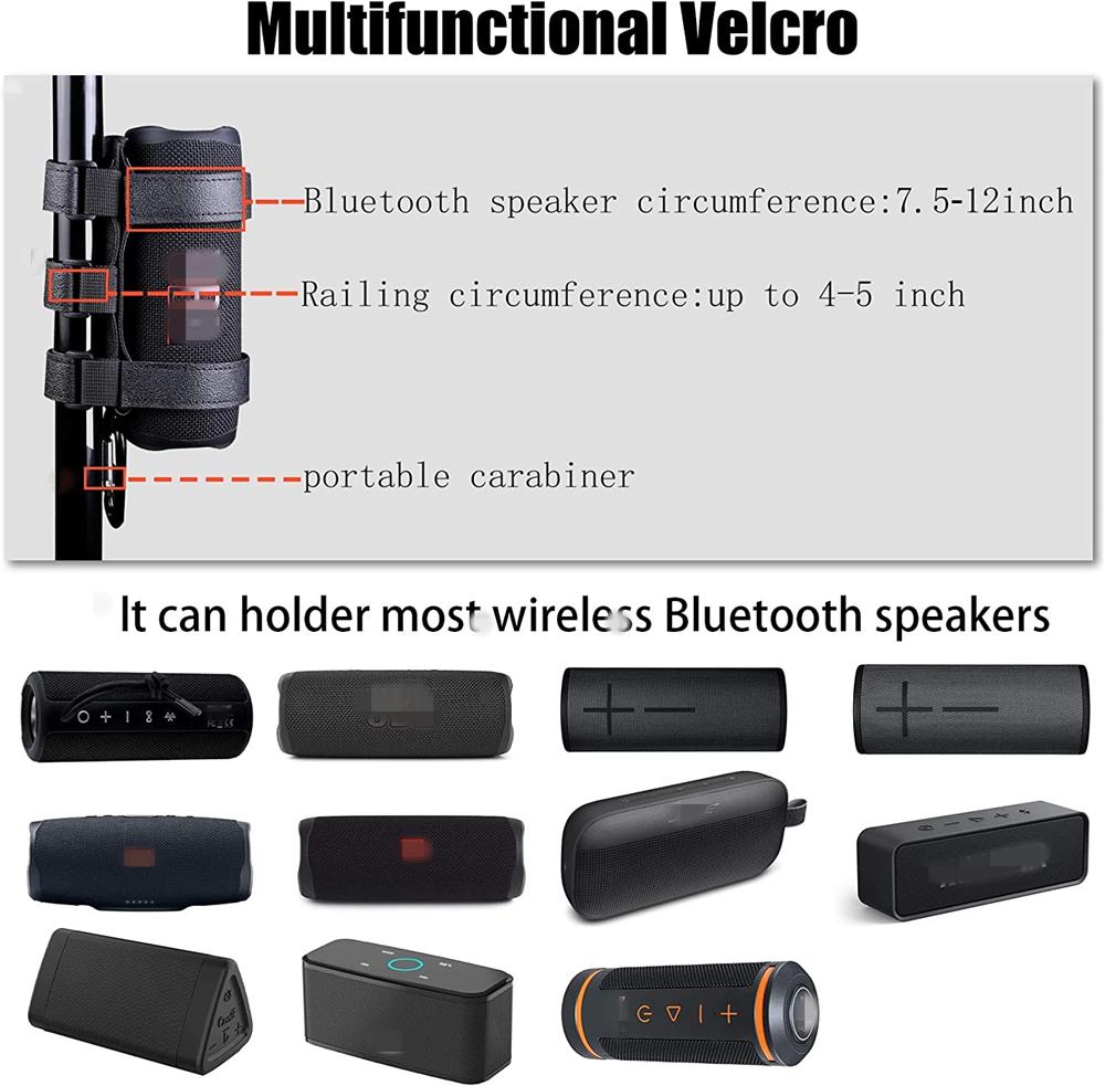 Portable Speaker Mount for Most Bluetooth Wireless Speakers, Outdoor Speaker Adjustable