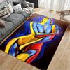 Abstract Colorful Female Silhouette suitable as a non-slip mat for the living room or bedroom sofa
