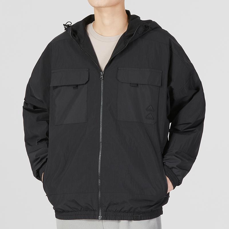 adidas Essentials Woven Jacket Men Outerwear Black IA6959