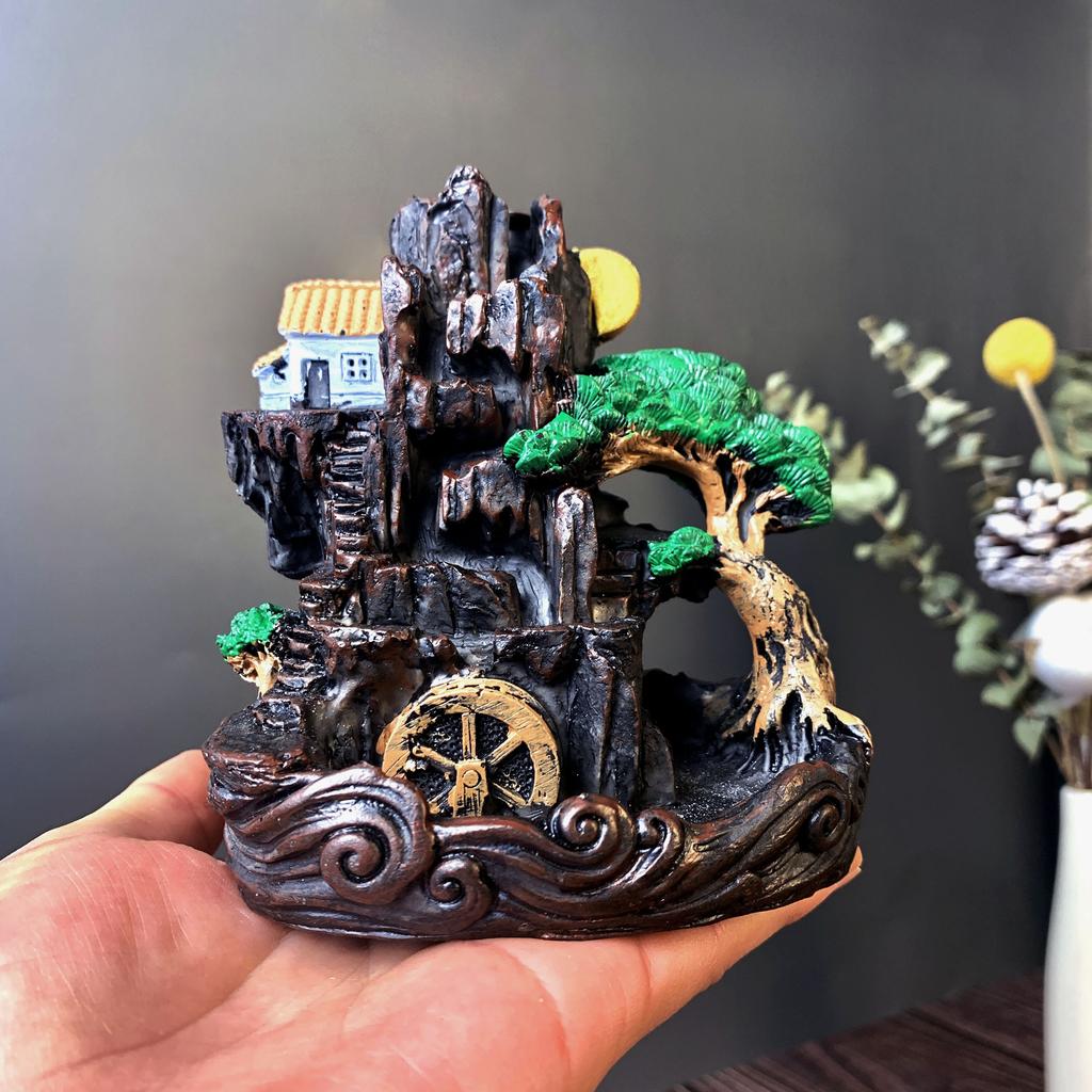 1dílný pryskyřicový přetavitelný držák na vonné tyčinky Levý/pravý vonný hořák, Ložnice, Konferenční stolek do Obývacího pokoje, Dárky k dekoraci do kanceláře