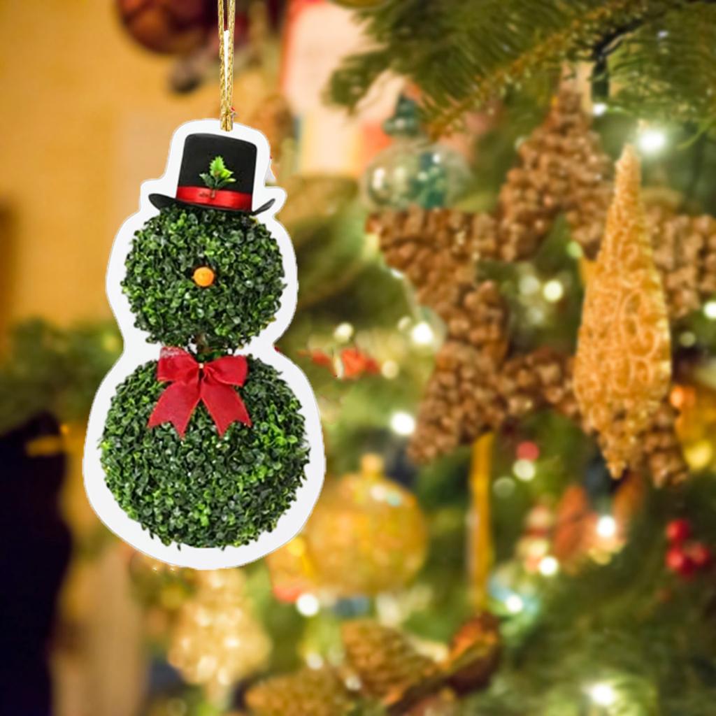 Snowman Shaped Acrylic Pendant