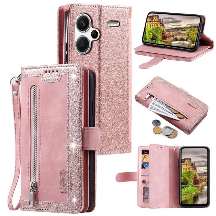 For Xiaomi Redmi Note 13 Pro+ 5G Case 9 Card Slots Stand Leather Retro Phone Cover