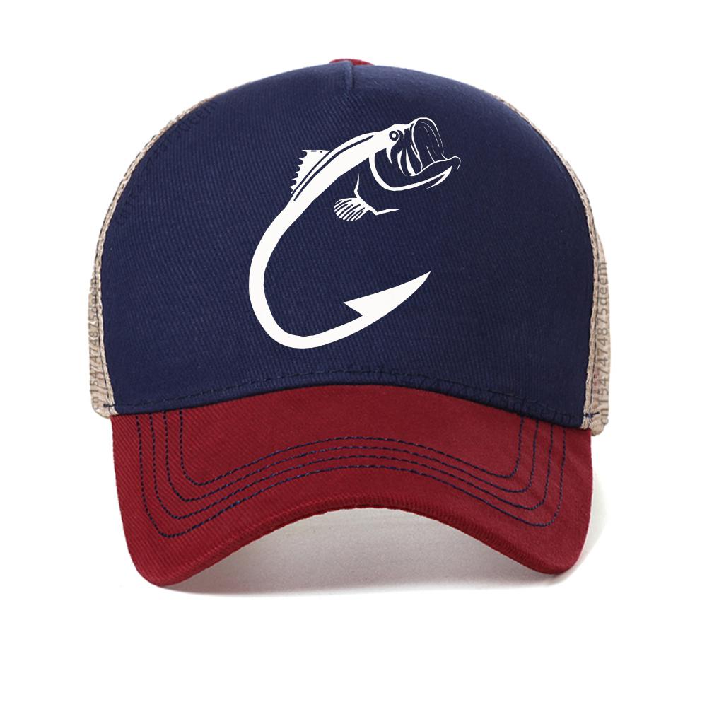 Summer Fashion baseball cap for Men Fish Fisherman Funny Fishing caps Fashion Fishinger Lover Casual hat Breathable snapback hat