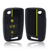 For VW Golf 7 GTI POLO T-Cross Touran Tiguan Skoda Octavia Rapid Kodiaq Fabia Seat Ibiza Leon Car Key Case Cover Remote Fob