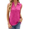 Dámská móda Ležérní Letní Jarní Jednobarevný Potisk Bez rukávů POLO Límec Halenky & Košile