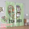2pcs,2D plane printing Creative Curtains On Transfers for Back Versatile Polyester Fabric (without rod) Decorations Inside Ldeal