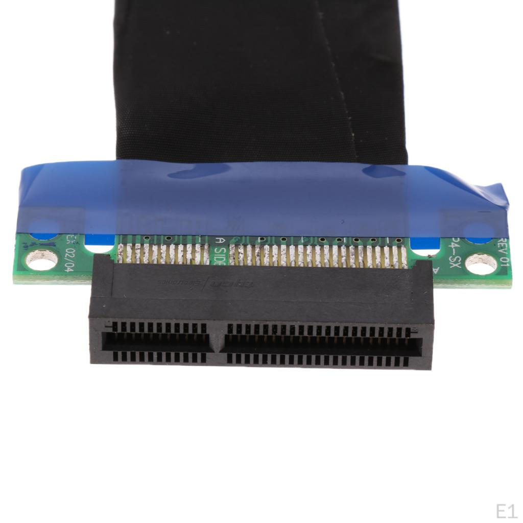 PCI 4X Riser Card Adapter Flexible Extension Cable 64Pin 15cm