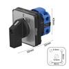 Flame-retardant Material Changeover Switch Compact Size 48*48*30 Mm Excellent Insulation Performance Quality Copper Parts