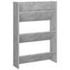VidaXL Wall-mounted Shoe Cabinet Concrete Grey 60x18x90 Cm Chipboard