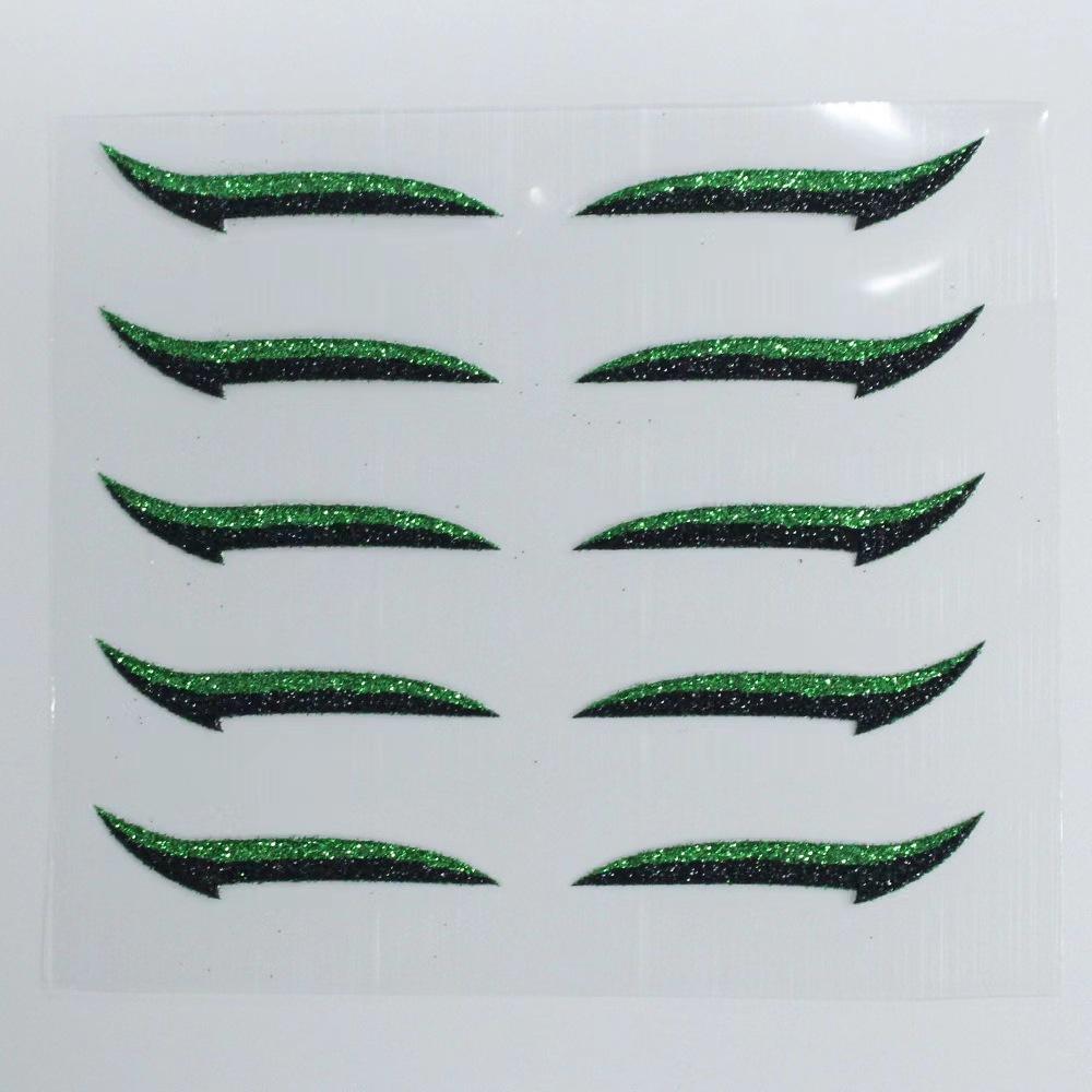 

Поддельная блестящая подводка для глаз, самоклеящаяся вечерние наклейка для макияжа, подводка для глаз, волшебная лента для двойного века, макияж кошачьего глаза, косметические инструменты 5pairs